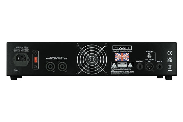 HIWATT BULLDOG 770 STUDIO TESTATA PER BASSO 770 W VERSIONE STUDIO