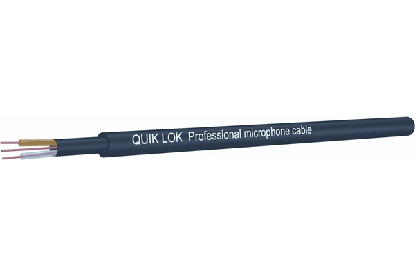Quik Lok CM/675 BL Cavo Microfonico Blu in Bobina