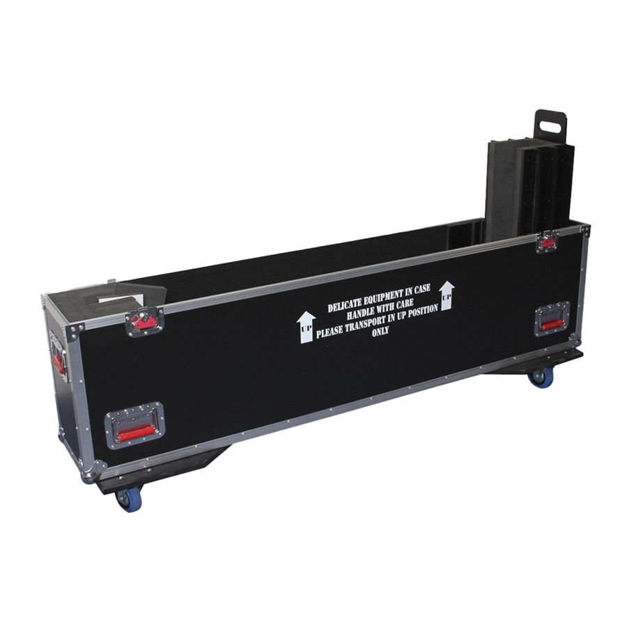 GATOR CASES G-TOURLCDV2-6065-X2 FLIGHT CASE ATA 2 DISPLAY DA 60-65