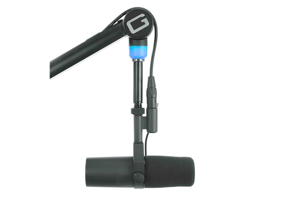 GATOR FRAMEWORKS GFWMICBCBM4000 ASTA MICROFONICA A BRACCIO PER SCRIVANIA CON LUCE LED