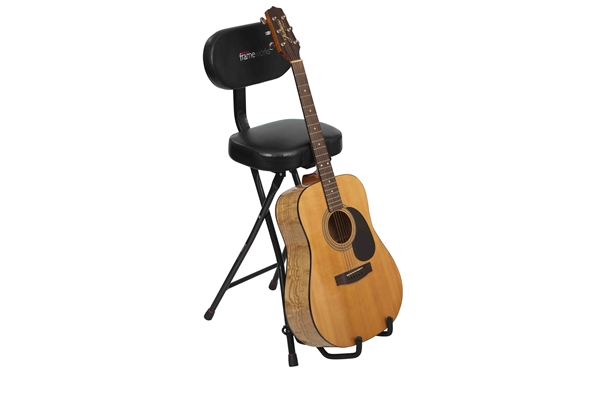 GATOR FRAMEWORKS GFW-GTR-SEAT SGABELLO CON STAND PER CHITARRA<BR>
