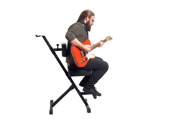 GATOR FRAMEWORKS GFW-GTR-SEATDLX SGABELLO DELUXE PER CHITARRA<BR>