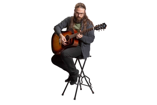 GATOR FRAMEWORKS GFW-GTRSTOOL SGABELLO PER CHITARRA CON SUPPORTO<BR>