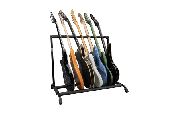 GATOR FRAMEWORKS RI-GTR-RACK7 SUPPORTO PIEGHEVOLE PER 7 CHITARRE<BR>