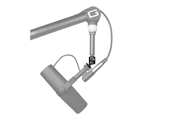 GATOR FRAMEWORKS GFW-MIC-BALLHEAD-MT ADATTATORE PER ASTA MICROFONICA CON TESTA SNODATA<BR>