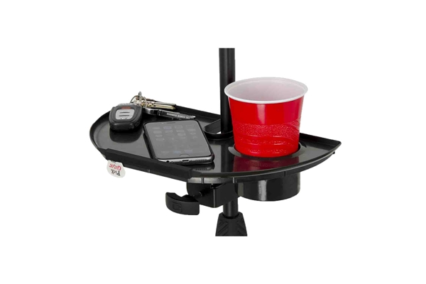 GATOR FRAMEWORKS GFW-MICACCTRAY VASSOIO PER ACCESSORI CON PORTABICCHIERE PER ASTA MICROFONICA<BR>