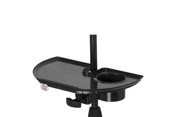 GATOR FRAMEWORKS GFW-MICACCTRAY VASSOIO PER ACCESSORI CON PORTABICCHIERE PER ASTA MICROFONICA<BR>