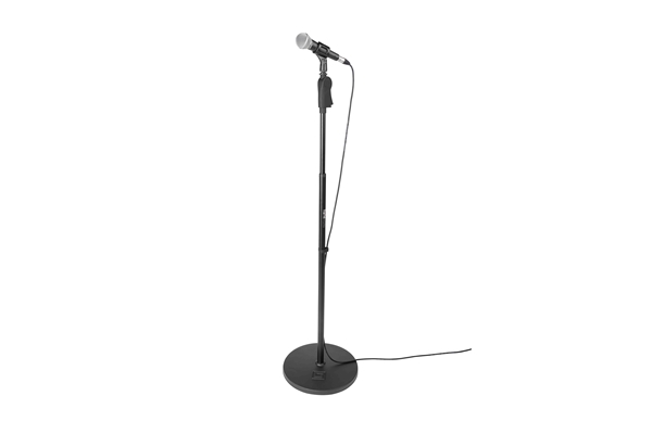 GATOR FRAMEWORKS GFW-MIC-1201 SUPPORTO MICROFONICO CON BASE ROTONDA DA 30,5 CM E ALTEZZA REGOLABILE DA 101,6 A 160 CM<BR>