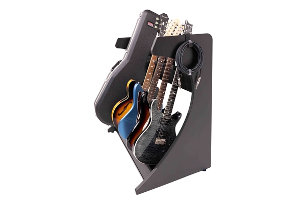 GATOR FRAMEWORKS GFW-ELITEGTR5RK-BLK RACK PER CHITARRE 5-7 POSTI IN FINITURA NERA<BR>