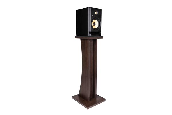 GATOR FRAMEWORKS GFW-ELITESPKSTMN-BRN COPPIA DI SUPPORTI PER MONITOR DA STUDIO IN LEGNO CON FINITURA MARRONE SCURO<BR>