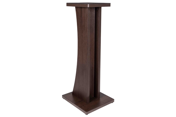 GATOR FRAMEWORKS GFW-ELITESPKSTMN-BRN COPPIA DI SUPPORTI PER MONITOR DA STUDIO IN LEGNO CON FINITURA MARRONE SCURO<BR>