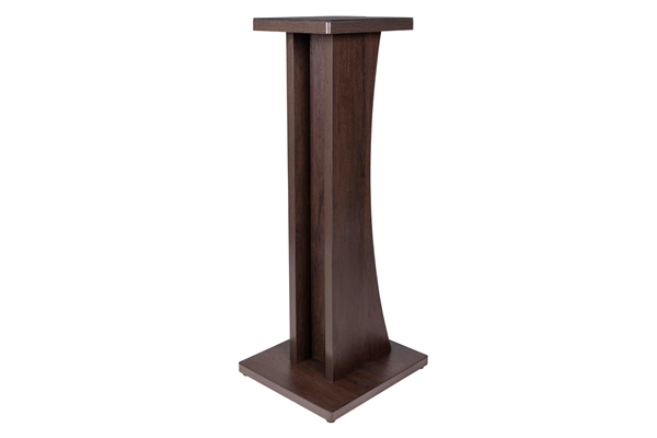 GATOR FRAMEWORKS GFW-ELITESPKSTMN-BRN COPPIA DI SUPPORTI PER MONITOR DA STUDIO IN LEGNO CON FINITURA MARRONE SCURO<BR>