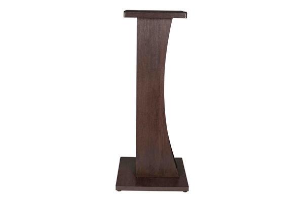 GATOR FRAMEWORKS GFW-ELITESPKSTMN-BRN COPPIA DI SUPPORTI PER MONITOR DA STUDIO IN LEGNO CON FINITURA MARRONE SCURO<BR>