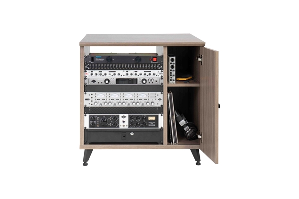 GATOR FRAMEWORKS GFW-ELITESIDECAR-GRY MOBILE RACK SIDECAR CABINET IN LEGNO CON FINITURA GRIGIA<BR>