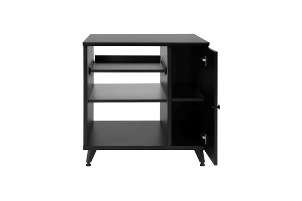 GATOR FRAMEWORKS GFW-ELITESIDECAR-BLK MOBILE RACK SIDECAR CABINET IN LEGNO CON FINITURA NERA<BR>