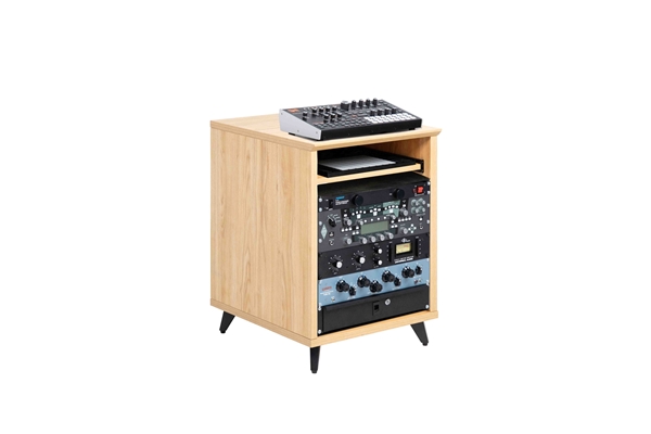 GATOR FRAMEWORKS GFW-ELITEDESKRK-MPL RACK STUDIO 10U IN FINITURA ACERO NATURALE<BR>