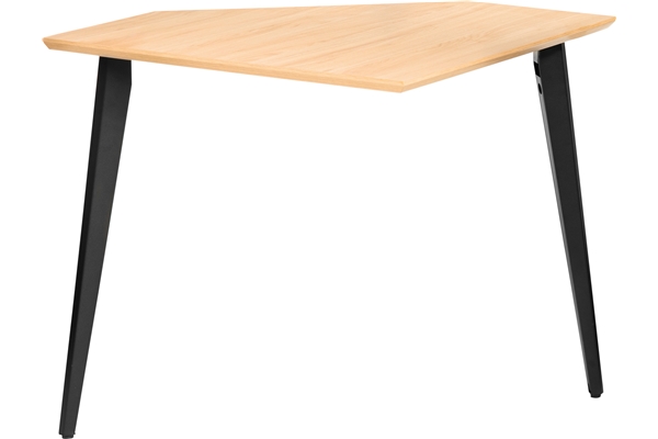 GATOR FRAMEWORKS GFW-ELITEDESKCRNR-MPL ANGOLO SCRIVANIA WORKSTATION ELITE IN ACERO NATURALE OPACO PER STUDI E CREATOR<BR>