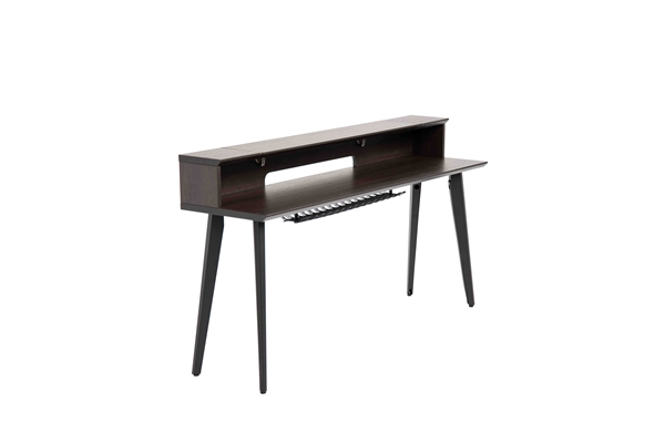 GATOR FRAMEWORKS GFW-ELITEKEYTBL88-BRN WORKSTATION IN LEGNO PER TASTIERE FINO A 88 TASTI, COLORE NOCE SCURO<BR>