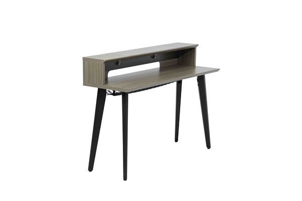 GATOR FRAMEWORKS GFW-ELITEKEYTBL61-GRY WORKSTATION IN LEGNO PER TASTIERE FINO A 61 TASTI, COLORE GRIGIO DRIFTWOOD<BR>