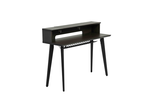 GATOR FRAMEWORKS GFW-ELITEKEYTBL61-BRN WORKSTATION IN LEGNO PER TASTIERE FINO A 61 TASTI, COLORE NOCE SCURO<BR>