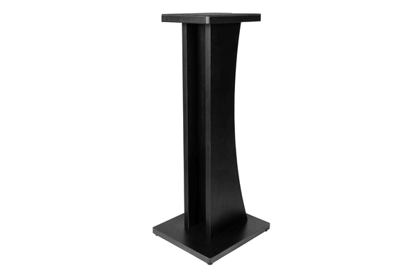GATOR FRAMEWORKS GFW-ELITESPKSTMN-BLK COPPIA DI SUPPORTI PER MONITOR DA STUDIO IN LEGNO CON FINITURA NERA<BR>