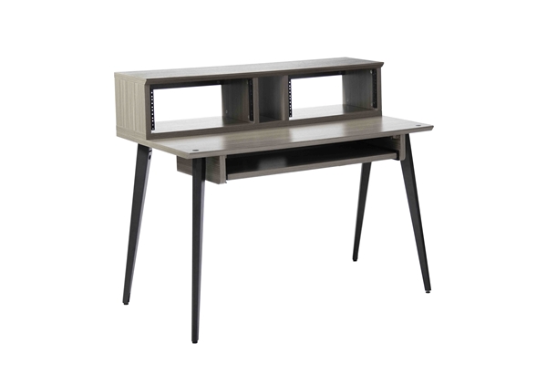 GATOR FRAMEWORKS GFW-ELITEDESK-GRY SCRIVANIA WORKSTATION ELITE IN GRIGIO DRIFTWOOD PER STUDI DI REGISTRAZIONE E CONTENT CREATOR
