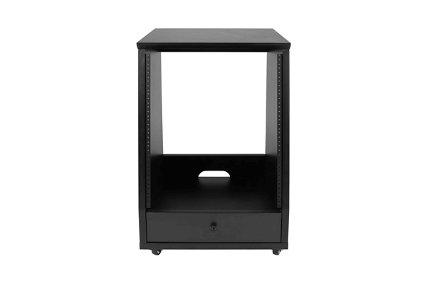 GATOR FRAMEWORKS GFW-ELITESTUDIORK12-BLK RACK DA STUDIO INCLINATO 12 UNITà CON FINITURA NERA STANDARD<BR>