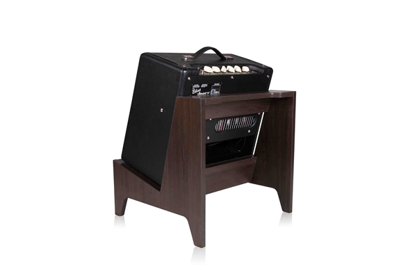 GATOR FRAMEWORKS GFW-ELITEGTRAMPSM-BRN STAND PER AMPLIFICATORE COMBO SMALL IN FINITURA DARK WALNUT BROWN<BR>