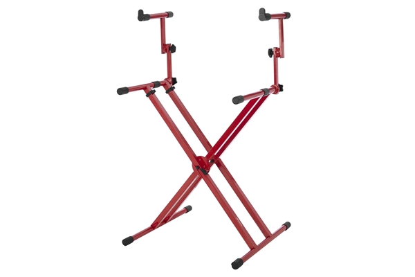 GATOR FRAMEWORKS GFW-KEY-5100XRED SUPPORTO PER TASTIERA A DOPPIO LIVELLO CON STRUTTURA A 