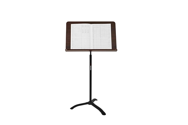 GATOR FRAMEWORKS GFW-MUS-5000 - LEGGIO MUSICALE IN LEGNO PER DIRETTORE CON BASE PIEGHEVOLE
