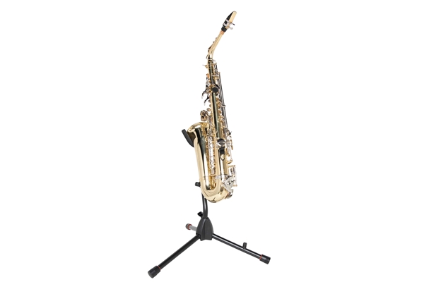 GATOR FRAMEWORKS GFW-BNO-SAXFLU SUPPORTO A TREPPIEDE PER SAX ALTO/TENORE CON ATTACCO PER CLARINETTO O FLAUTO<BR>