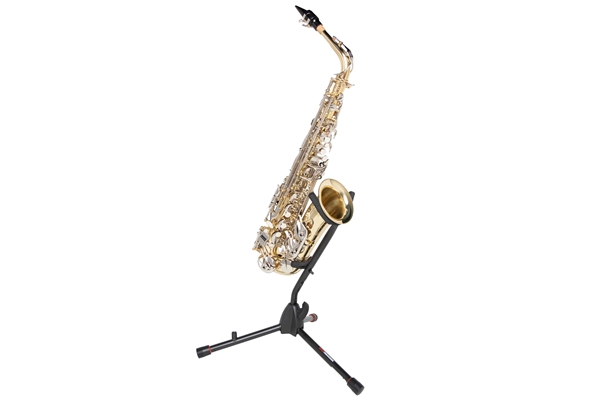 GATOR FRAMEWORKS GFW-BNO-SAXFLU SUPPORTO A TREPPIEDE PER SAX ALTO/TENORE CON ATTACCO PER CLARINETTO O FLAUTO<BR>