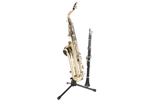 GATOR FRAMEWORKS GFW-BNO-SAXFLU SUPPORTO A TREPPIEDE PER SAX ALTO/TENORE CON ATTACCO PER CLARINETTO O FLAUTO