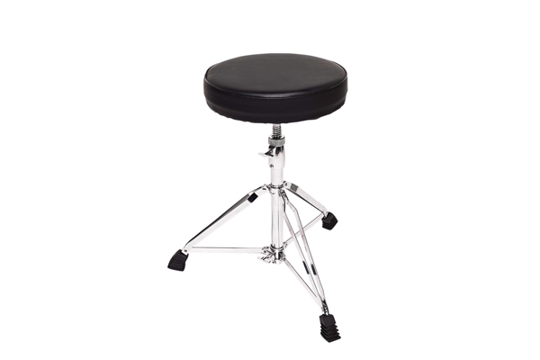 GATOR FRAMEWORKS GFW-DRUMTHRONE-R SGABELLO PER BATTERIA REGOLABILE CON SEDUTA IMBOTTITA E BASE A TRE GAMBE PIEGHEVOLI