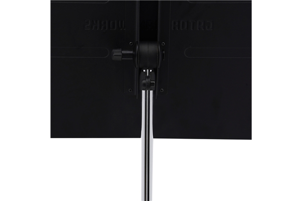 GATOR FRAMEWORKS GFW-MUS-1001 LEGGIO IN METALLO SPAZZOLATO REGOLABILE PER SPARTITI, SERIE RECITAL