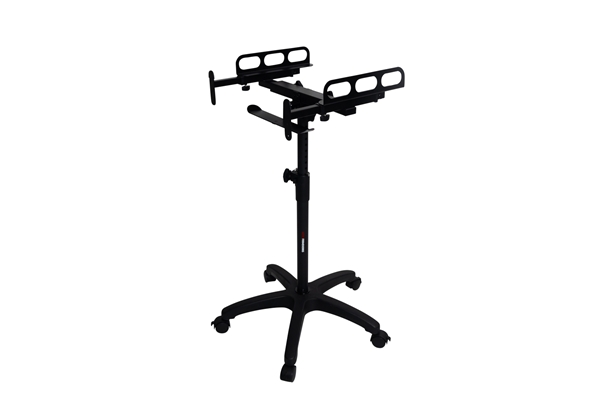 GATOR FRAMEWORKS GFW-MIXERCART-0400 STAND REGOLABILE SU RUOTE PER MIXER, CONTROLLER E UNITà RACK