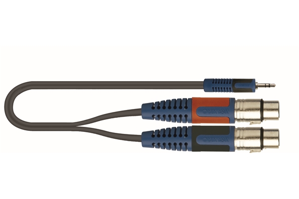 QUIK LOK RKSA/194-3 MINIJACK STEREO/2 XLR FEMMINA