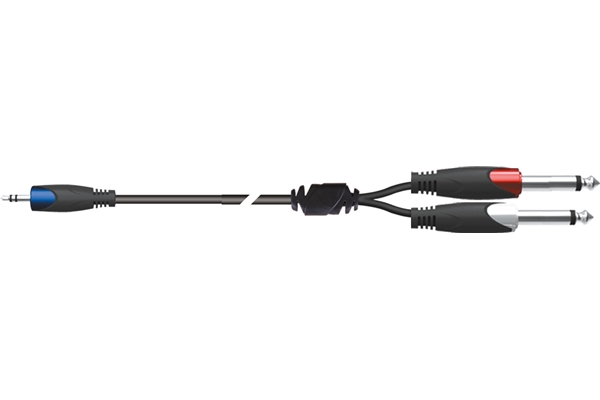 QUIK LOK SX/30-3K CAVO MINIJACK STEREO/2 JACK MONO 3 MT