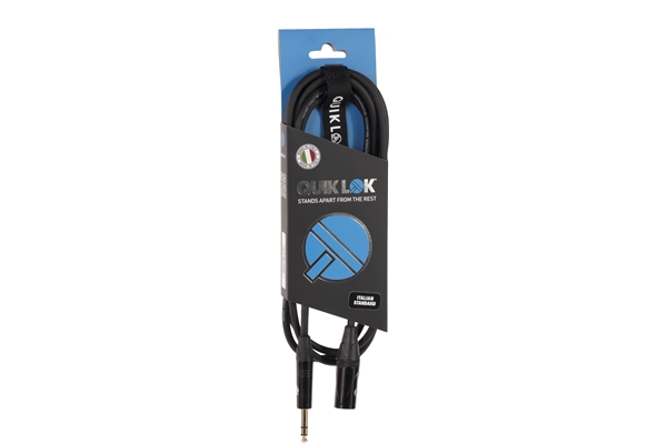 QUIK LOK ITST/MJS-0,3 B XLR MASCHIO/JACK STEREO