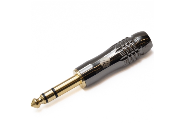 QUIK LOK G/20 JACK STEREO TRS 6.3 METAL GREY