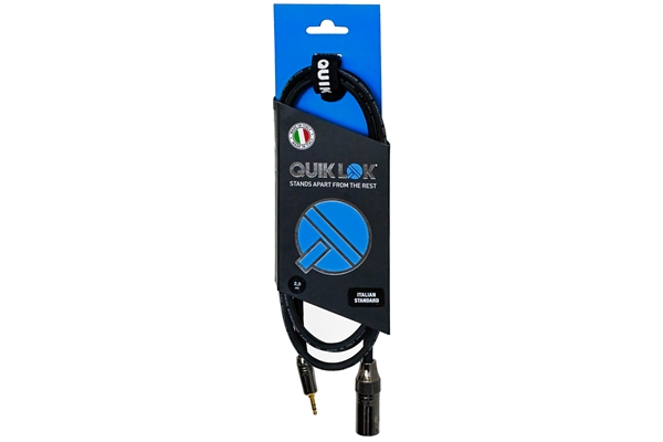 QUIK LOK ITST/MJS35-2 XLR M/MINIJACK STEREO 3.5 2 MT