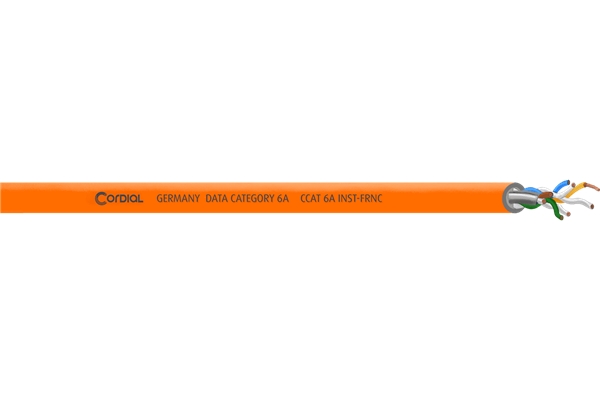 CORDIAL CCAT 6A INST-ORANGE 100 FRNC
