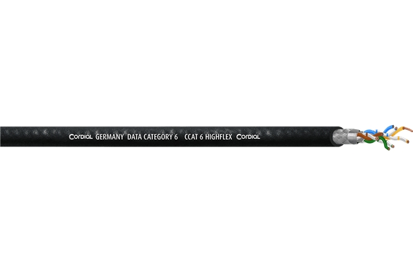 CORDIAL CCAT 6 HIGHFLEX BLACK 100