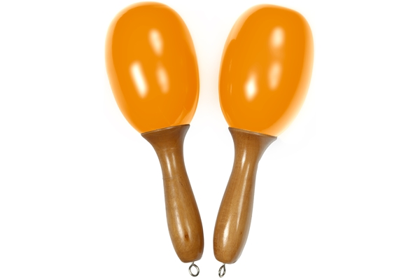 TANGA MARACAS-JAUNE-L MARACAS GRANDI IN LEGNO - GIALLE