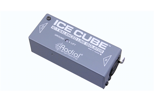 RADIAL ICECUBE™ IC-1 ISOLATORE DI LINEA BILANCIATO E HUM ELIMINATOR