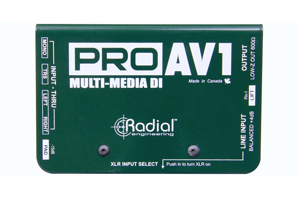 Radial Engineering Pro AV1 - Dj Equipment Accessori - DI Box