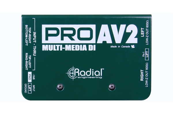 Radial Engineering Pro-AV2 - Dj Equipment Accessori - DI Box