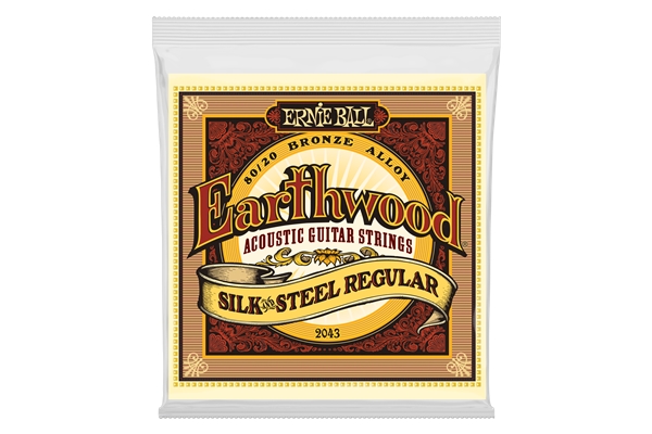 Ernie Ball 2043 Earthwood Silk & Steel 80/20 Bronze Regular 13-56