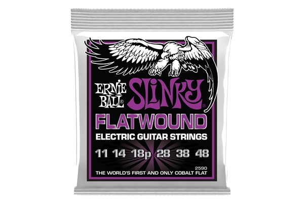 ERNIE BALL 2590 SLINKY FLATWOUND EL GUIT 11-48