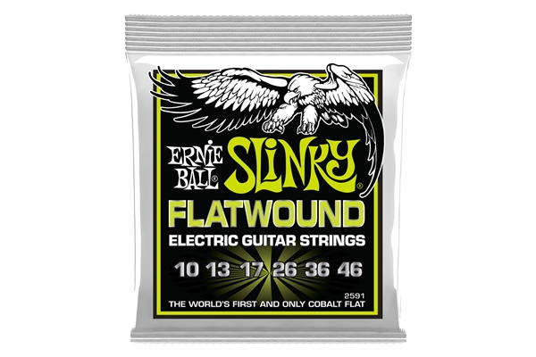 ERNIE BALL 2591 SLINKY FLATWOUND EL GUIT 10-46